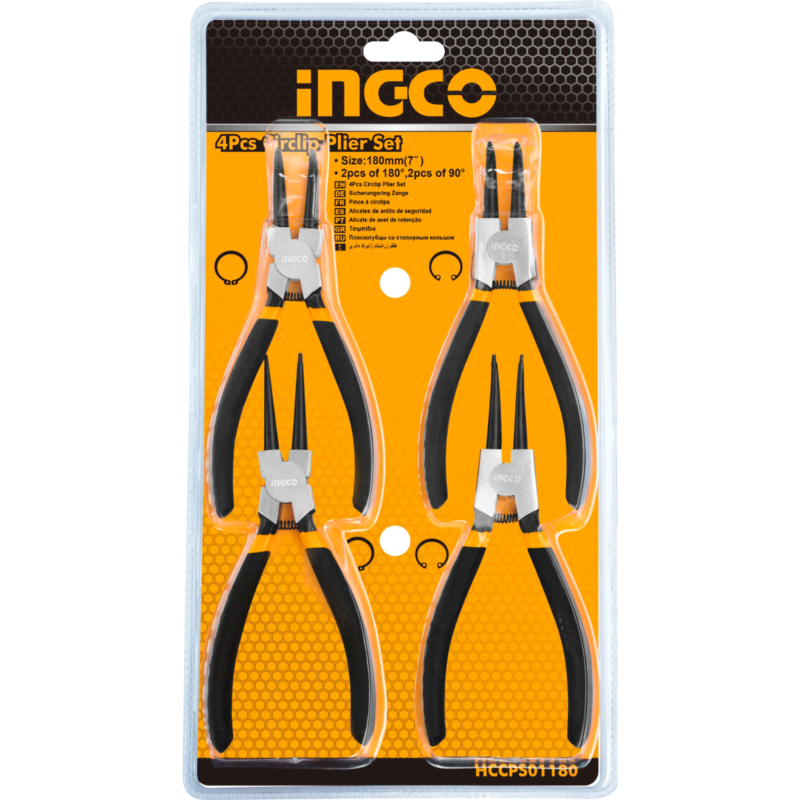 pliers circlip set (4 Piece) Ingco Tools South Africa